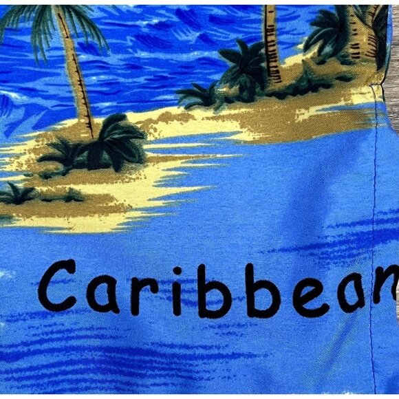 VTG Hawaiian Shirt Clip Art and Comics Sans Font Size Medium - Picture 4 of 6